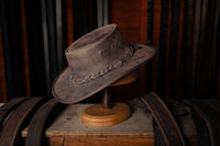 Squashy Bronco Leather Hat