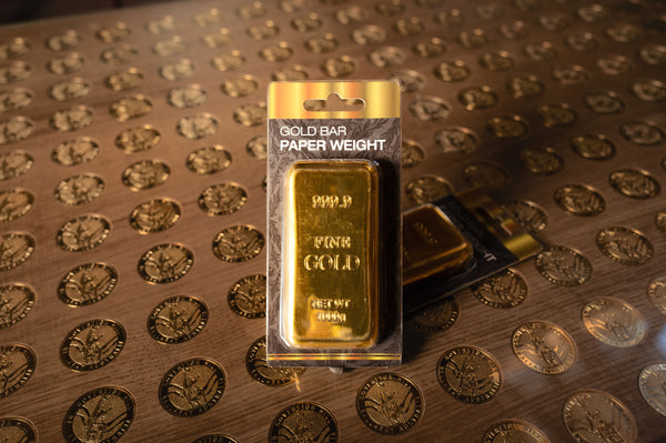 Gold Bullion Paperweight