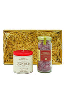 Raspberry Drops and Red Candle Hamper
