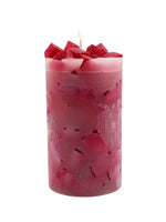 Raspberry Drop Floral Candle