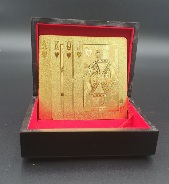 Gold Playing Cards Boxed